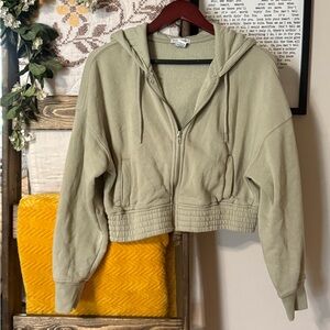 Better Together Women's Olive Green Hooded Jacket
